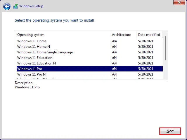 windows setup operating system