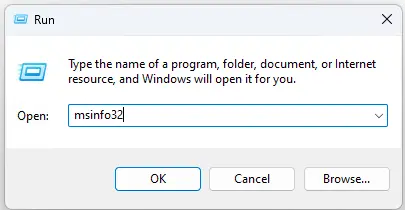 msinfo32 run box
