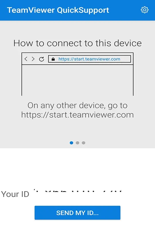 Connect this device TeamViewer