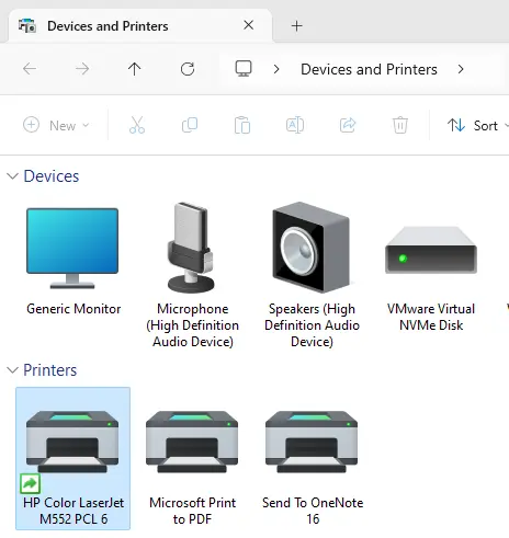 Devices and printers