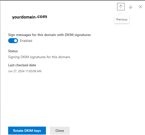 Enable DKIM in Microsoft 365