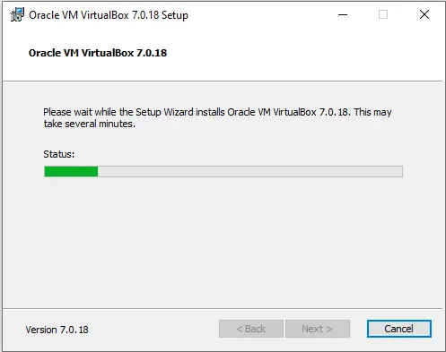 Installing Oracle VirtualBox