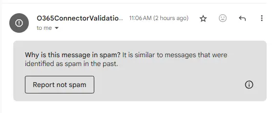 Report not spam Gmail