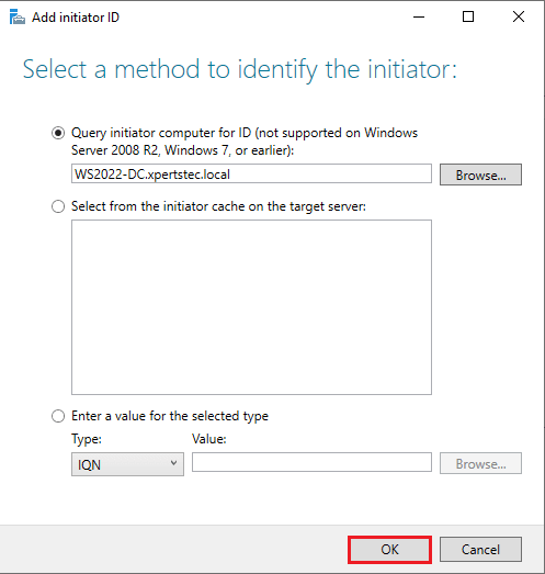 Select a methods to identify the initiator