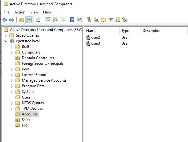 Active directory users and computers