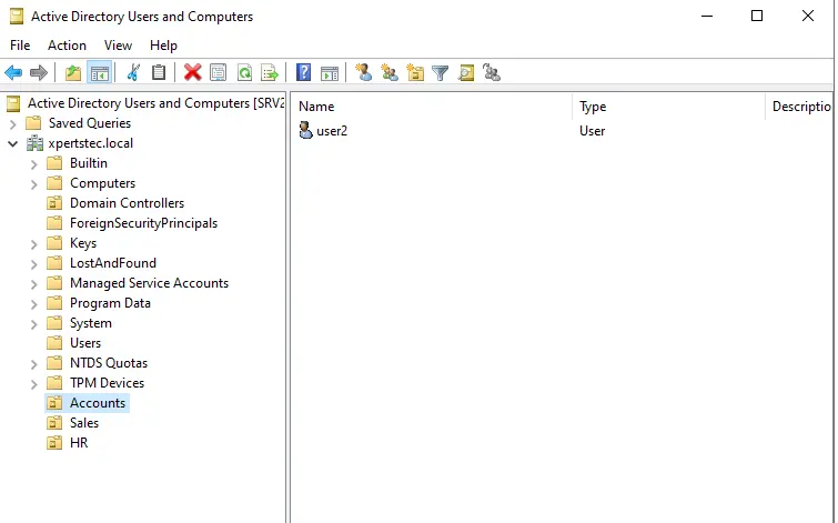 Active directory users and computers