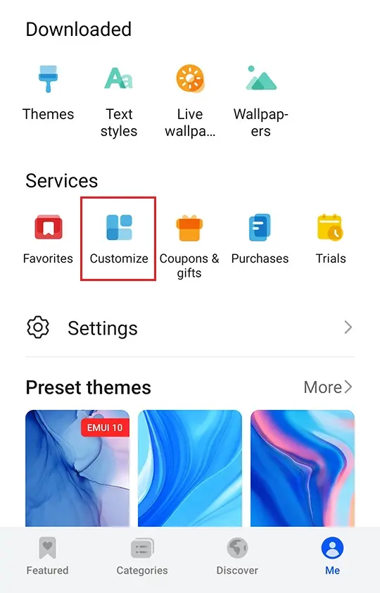 Change app icons on android