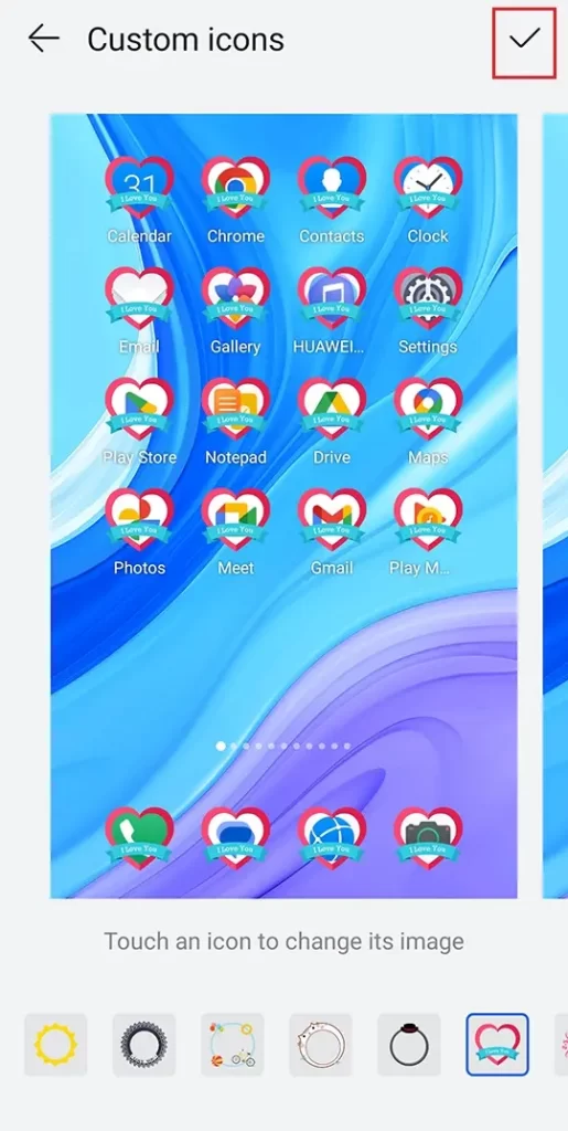 Customize app icons on android phone