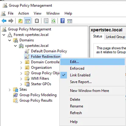 Edit group policy