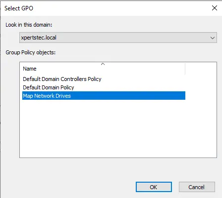 Link existing group policy objects