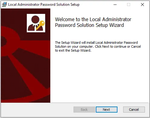 Local administrator password solution setup