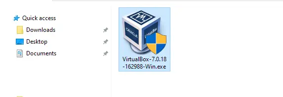 VirtualBox 7 installer