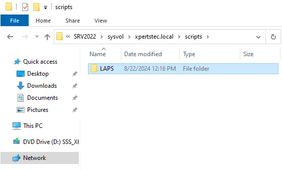 active directory script folder