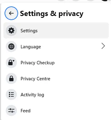 Facebook settings & privacy