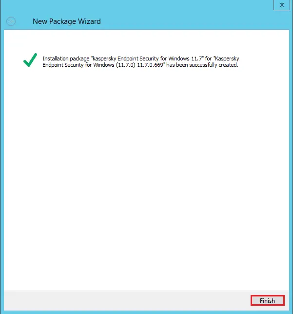 Kaspersky new installation package wizard