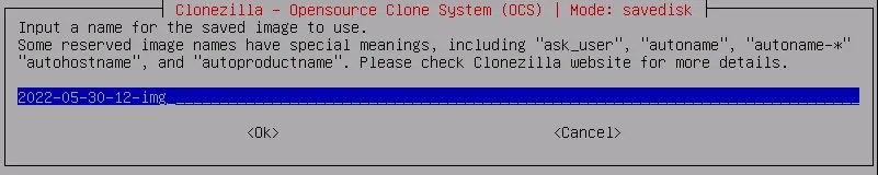 Restore backup image using clonezilla